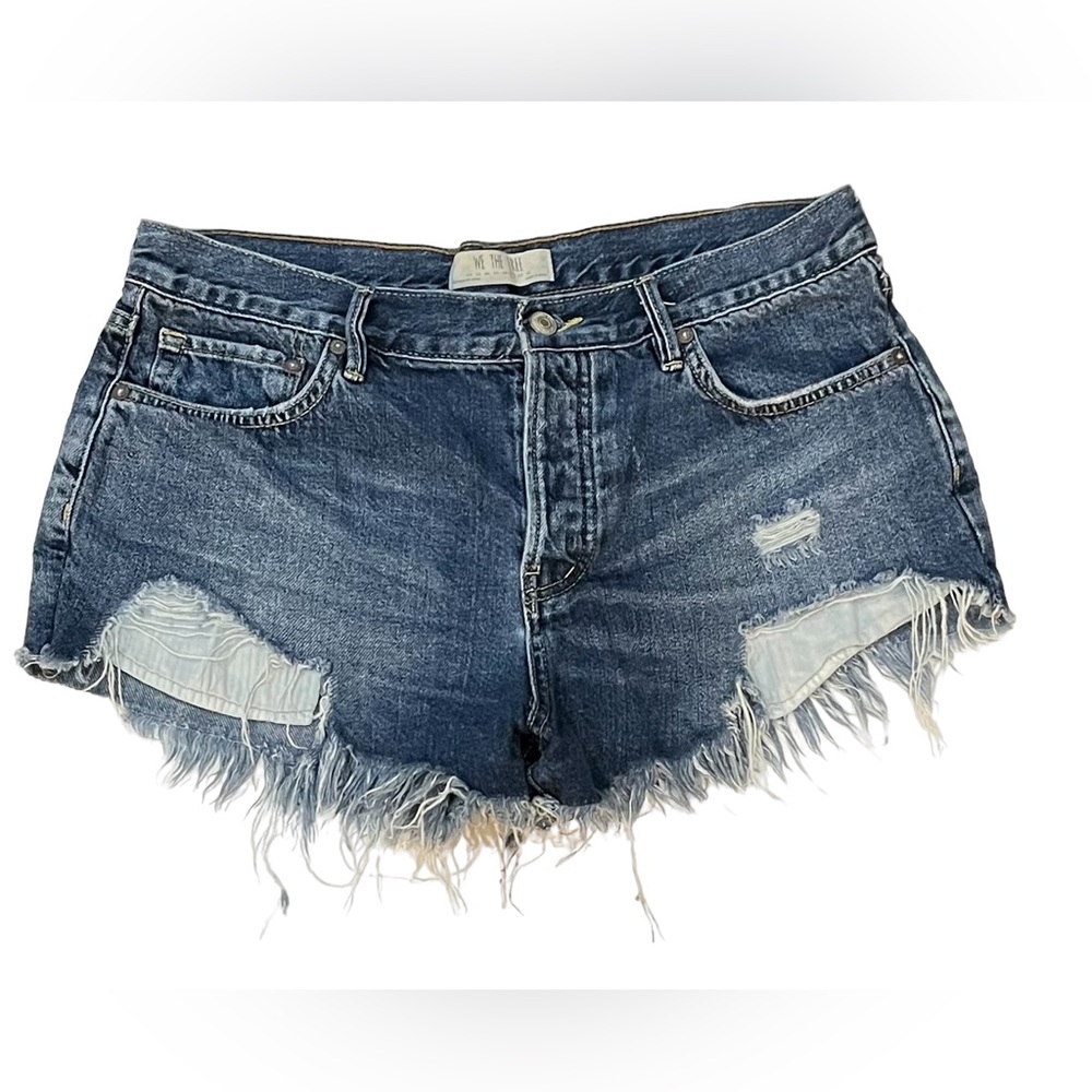 Free People We the Free Distressed Jean shorts.